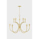 Aviana 10 Light 38 inch Aged Brass Chandelier Ceiling Light